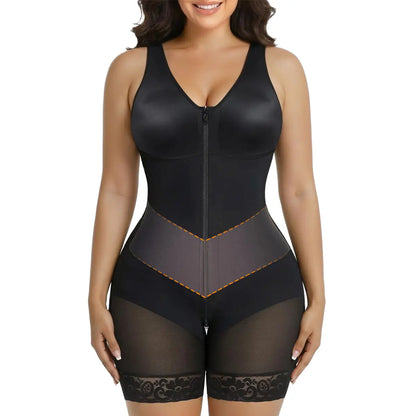SHAPERX Sculpting Tummy Control Fajas Colombianas for Women Moldeadoras Shapewear with V-Shape Sculpting Elastic Band