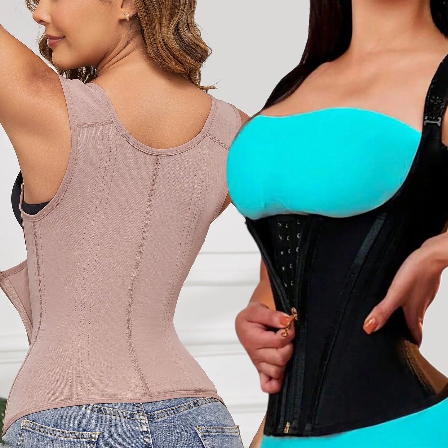 CZXMY Waist Trainer for Women, Tummy Control Sports Girdle, Workout Body Shaper with Adjustable Shoulder Strap Clothing Abdominal Binder