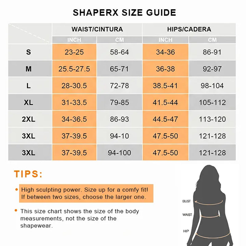 SHAPERX Sculpting Tummy Control Fajas Colombianas for Women Moldeadoras Shapewear with V-Shape Sculpting Elastic Band