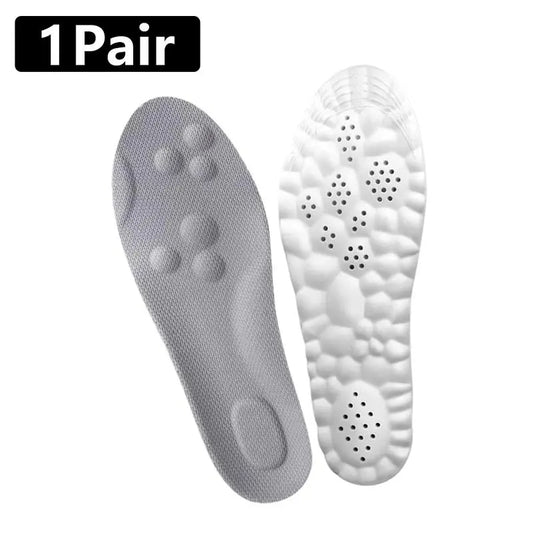 Insoles for Women Man,Cloud Soles for Men Women,4D Cloud Soles for Men,Anti Fatigue, Shock Absorption, Foot Pain Relief