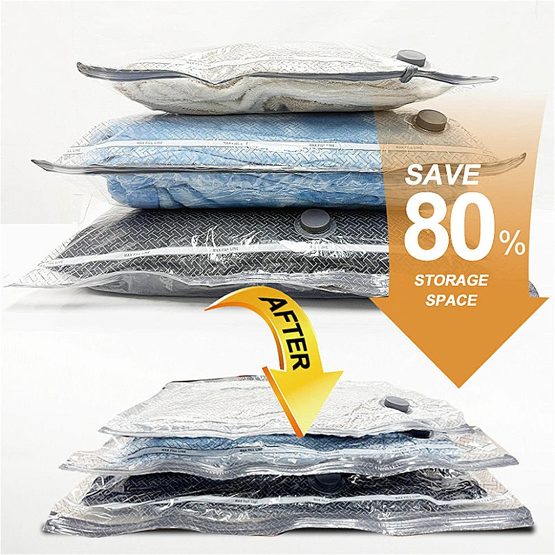 15 Packs/Set Vacuum Storage Bags with Electric Pump Reusable Compression Bags for Clothes Travel Luggage Bedding Organizer