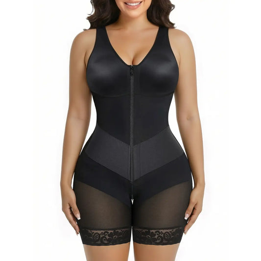 SHAPERX Sculpting Tummy Control Fajas Colombianas for Women Moldeadoras Shapewear with V-Shape Sculpting Elastic Band